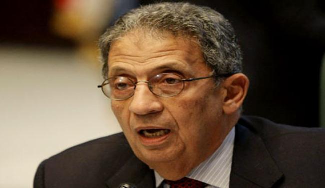 عمرو موسى يؤيد ان يقوم مرسى بزيارة لطهران
