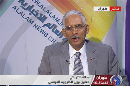 تونس ازحل مسالمت آميز بحران سوريه حمايت كرد