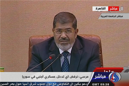مخالفت مصر با دخالت نظامی در سوریه