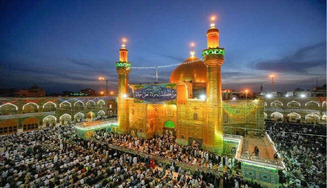 حشود تتوافد على النجف لاحياء ذكرى وفاة الرسول