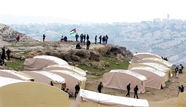 اقامة قرية فلسطينية للتصدي لبناء مستوطنة