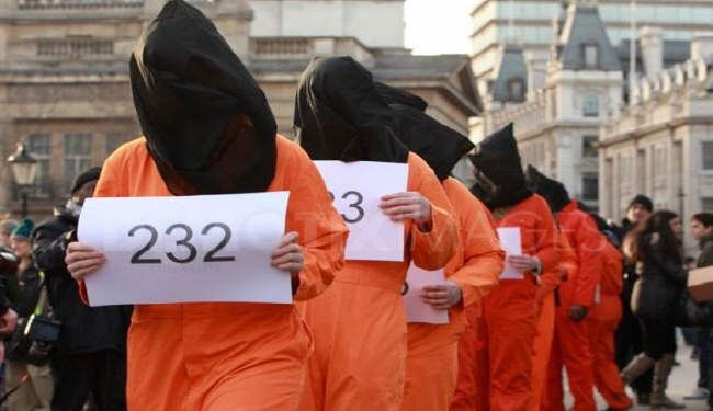 مسيرة في لندن تندد بالانتهاكات في معتقل غوانتنامو