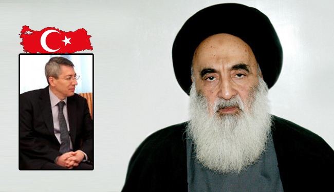 المرجع السيستاني يرفض استقبال السفير التركي