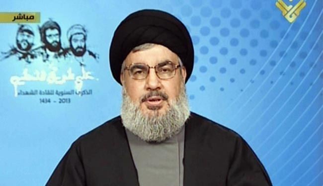 نصر الله يعتبر فلسطين الموضوع الاول في المنطقة