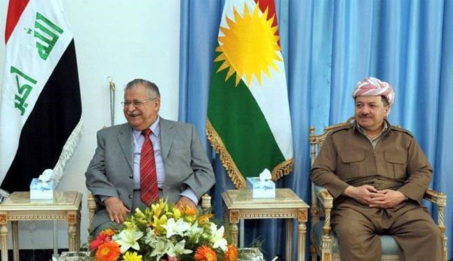 بارزاني ينفي رغبته تولي الرئاسة بدلاً عن طالباني