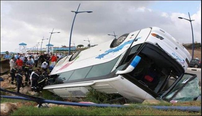 مصرع وجرح 46 فلسطينياً في حادث مروري بالاردن