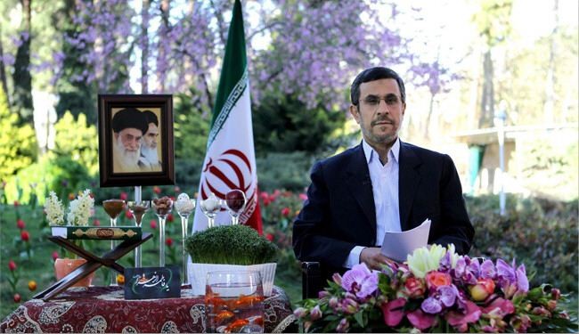 احمدي نجاد:إقتصادنا إزداد قوة ونتطلع لمزيد من الإنجازات