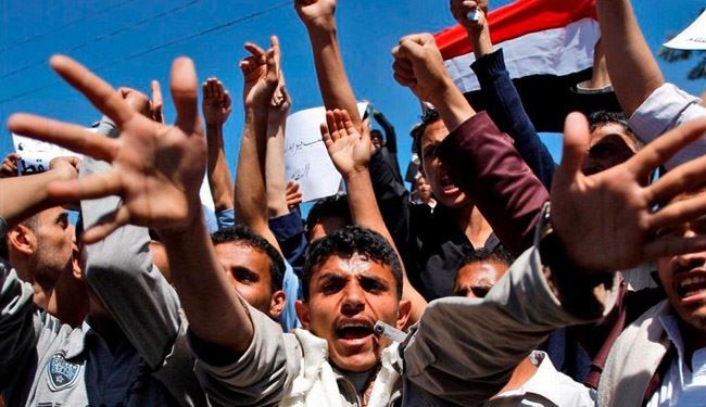 تظاهرات يمني ها عليه آمريكا و قاتلان انقلابيون