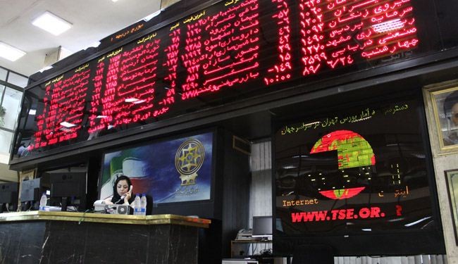 موشر البورصة الایرانیة یسجل رقما قیاسیا