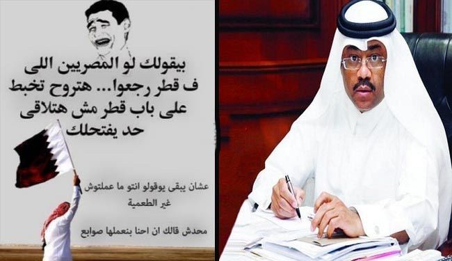 صحفي قطري يتطاول على المصريين وتاريخهم وحضارتهم