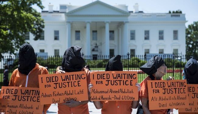 اعتصام في لندن تضامناً معتقلي غوانتانامو