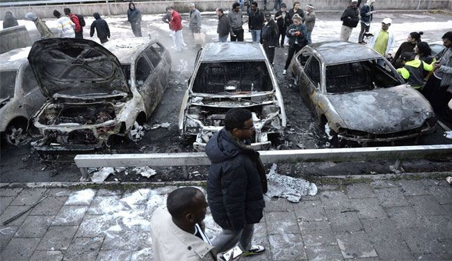 أعمال شغب فی ستوکهولم إثر قتل الشرطة عجوزا