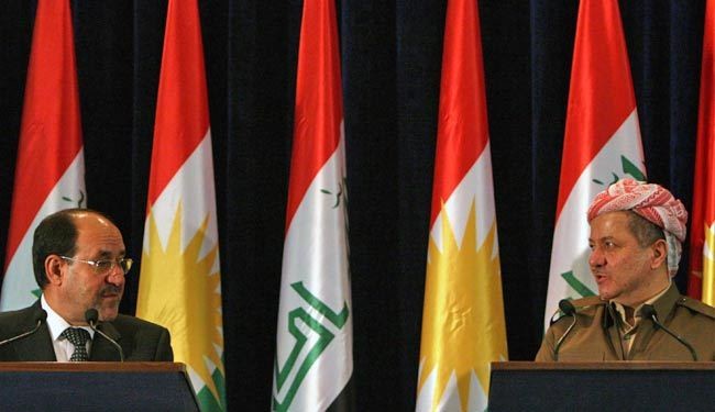 بارزاني: زيارة المالكي بداية لمعالجة المشاكل