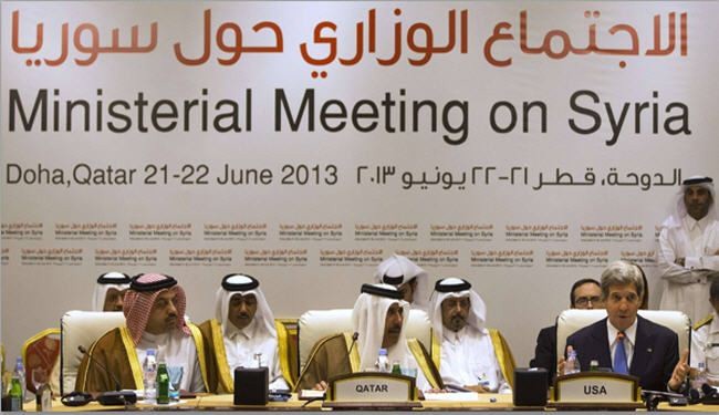 قطر : السلام في سوريا رهن بتسليح المعارضة