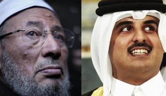 انباء عن طلب أمير قطر من القرضاوي مغادرة البلاد