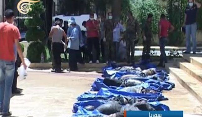 دمشق تطالب بادانة دولية لمجزرة خان العسل المروعة