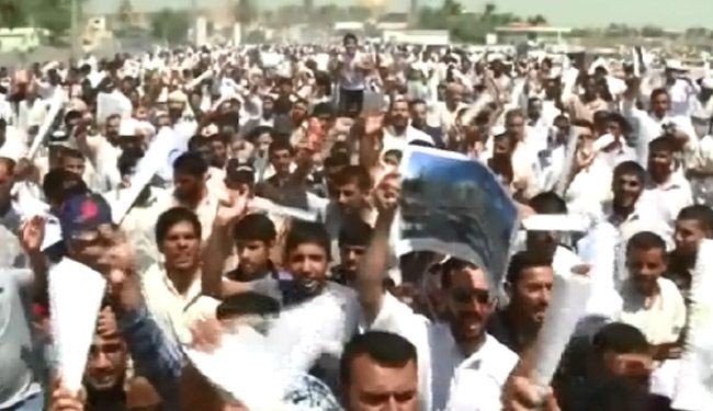 تظاهرات في العراق ضد العدوان المحتمل على سوريا