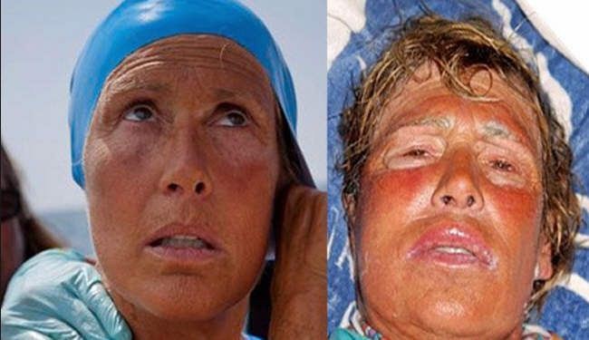سباحة امريكية عمرها 64 عاما تعبر المحيط
