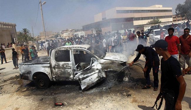 انفجار ضخم يهز مبنى الخارجية الليبية في بنغازي