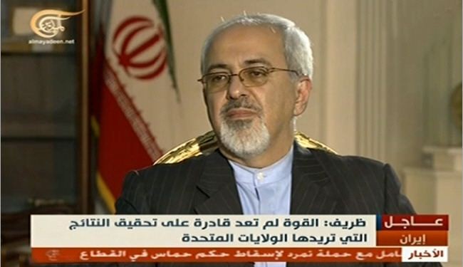 ظريف:المتطرفون استخدموا الكيمياوي بسوريا ومازالوا يمتلكونه