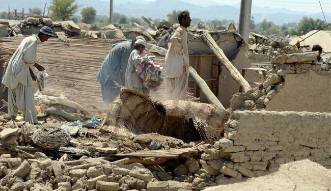 ارتفاع حصيلة ضحايا زلزال باكستان الى 328 شخصاً