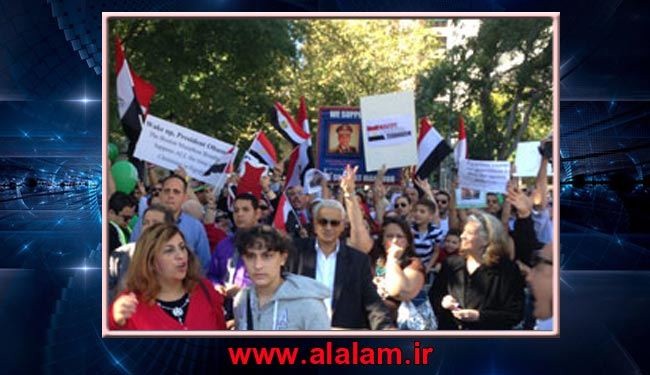 طرد فريق قناة الجزيرة القطرية من تظاهرة للمصريين بنيويورك