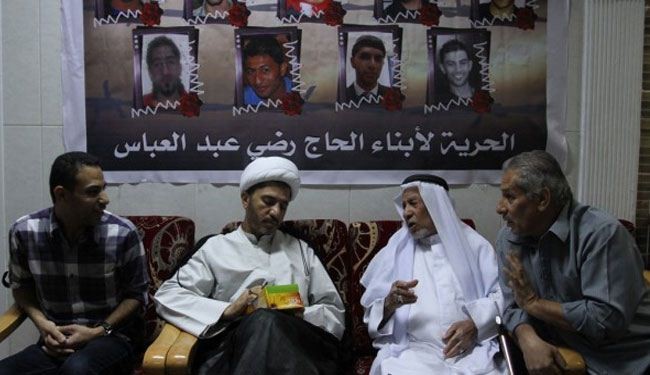 علي سلمان يزور عائلة؛ تسعة من ابنائها معتقلون بسجون البحرين