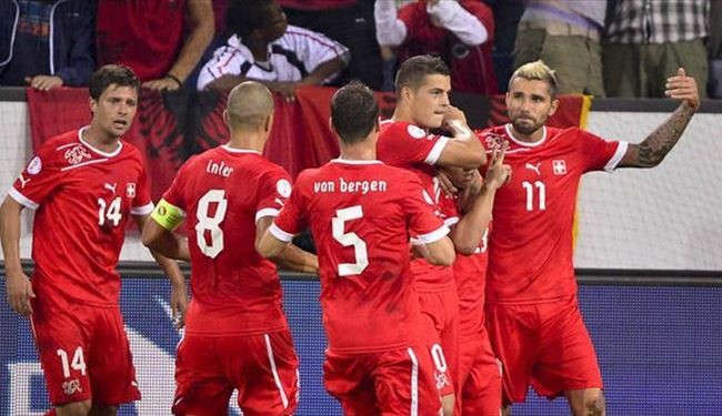 سويسرا الى النهائيات للمرة العاشرة ومنافسة قوية بين ايسلندا وسلوفينيا على بطاقة الملحق
