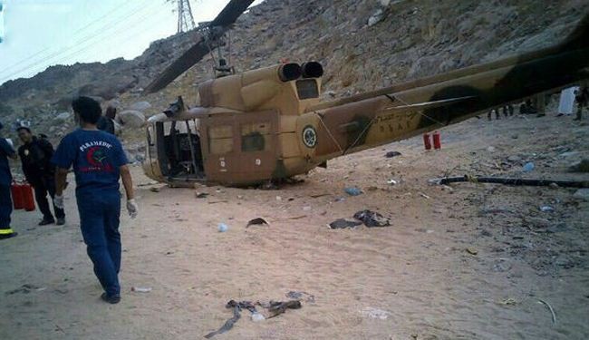 بالصور؛ هبوط اضطراري لمروحية سعودية بالقرب من المشاعر المقدسة