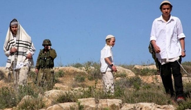 مستوطنون صهاينة يستولون على أراض جنوب نابلس