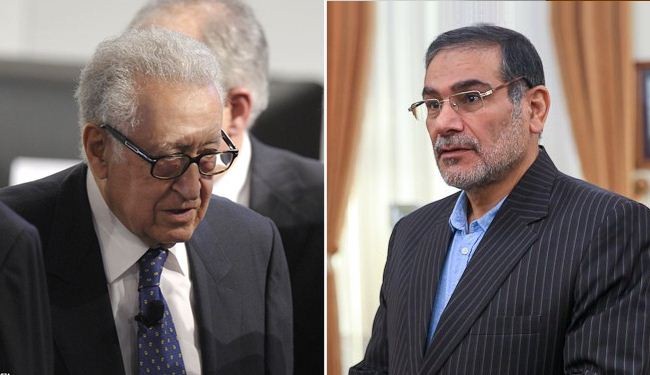 شمخاني والابراهيمي يؤكدان على الحل السياسي للأزمة السورية