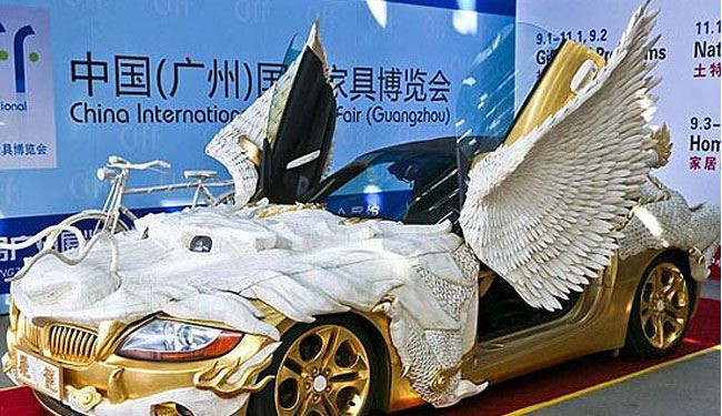 BMW بالدار با روکش طلا ! + عکس