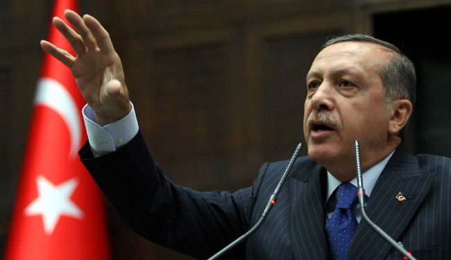 اردوغان ينفي دعم التكفيريين وضبط اسلحة قرب الحدود السورية