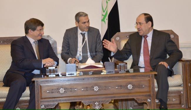 المالكي لأوغلو: نريد علاقات متكافئة تستمر مع تبدل الحكومات
