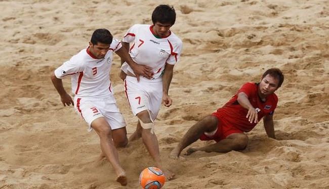 ايران تهزم روسيا في كأس القارات للكرة الشاطئية