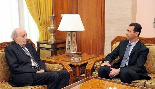 الاسد يرفض استقبال جنبلاط