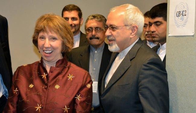 ظریف واشتون یتفقان علی استئناف المفاوضات بعد عطلة عید المیلاد