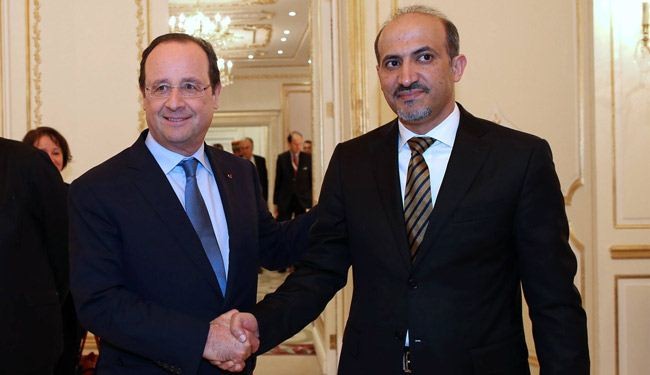 هولاند يلتقي الحريري والجربا في الرياض