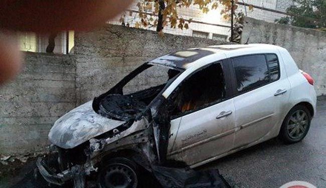 مستوطنون يحرقون ثلاث مركبات شرقي رام الله