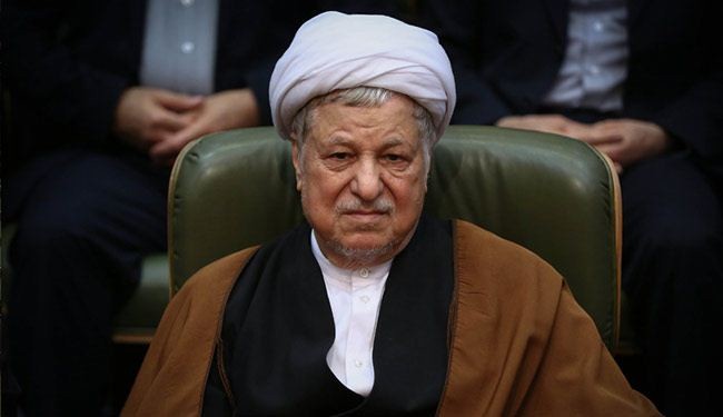 رفسنجاني: حظر ايران لن ينفع الاقتصاد والامن في العالم