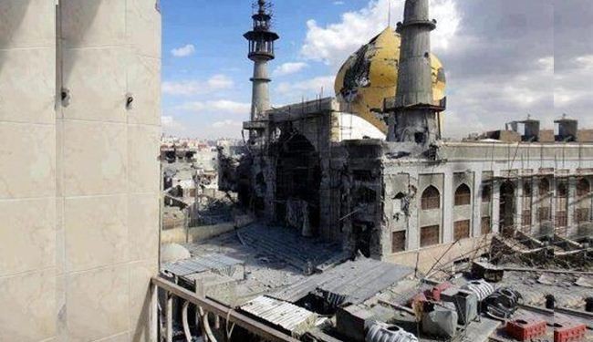 تقرير مصور: عمليات تحرير مقام السيدة سكينة عليها السلام بداريا