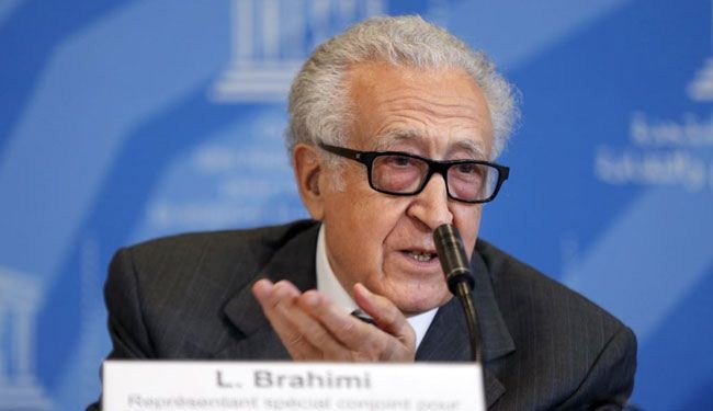 الابراهيمي: الوفدان السوريان يلتقيان اليوم في قاعة واحدة