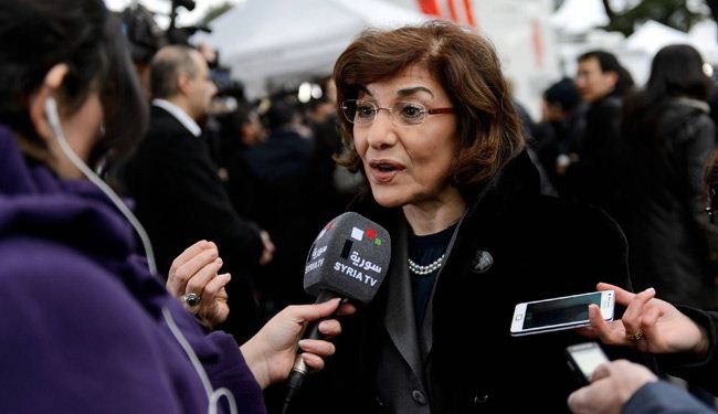 بثينة شعبان: لا جدول اعمال لجلسات مؤتمر جنيف2