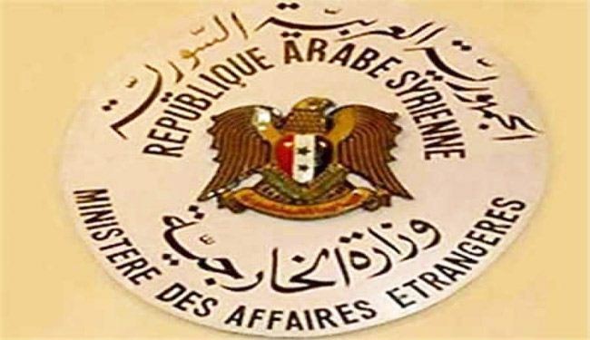 الخارجية السورية تطالب إلزام السعودية وقف 