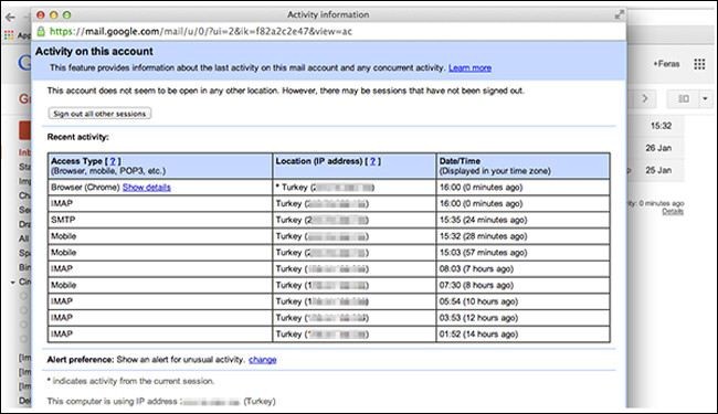 التأكد من عدم وجود تجسس أو اختراق على بريد جيميل Gmail