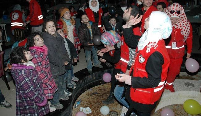 تصاویر خروج شهروندان سوری از حمص