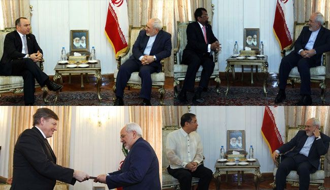 ظريف : توجد مجالات واسعة للتعاون بين ايران والاتحاد الاوروبي