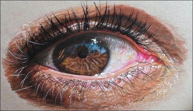نقاشی های باور نکردنی از چشم انسان