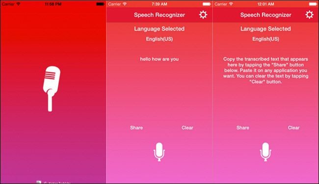 تطبيق مجاني لتحويل الصوت إلى نص لأجهزة آيفون iPhone