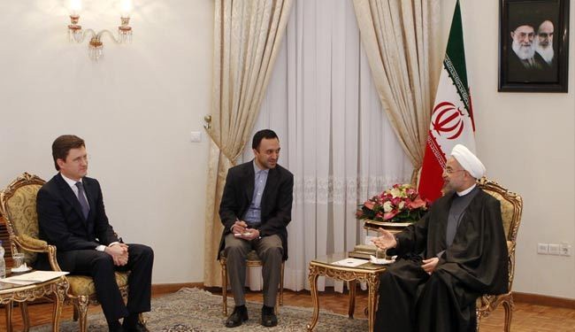 روحاني: طهران وموسکو تمهدان لتحقیق قفزة في العلاقات الثنائیة